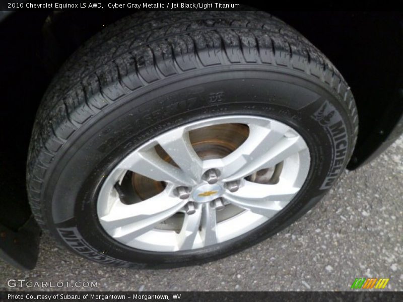 Cyber Gray Metallic / Jet Black/Light Titanium 2010 Chevrolet Equinox LS AWD