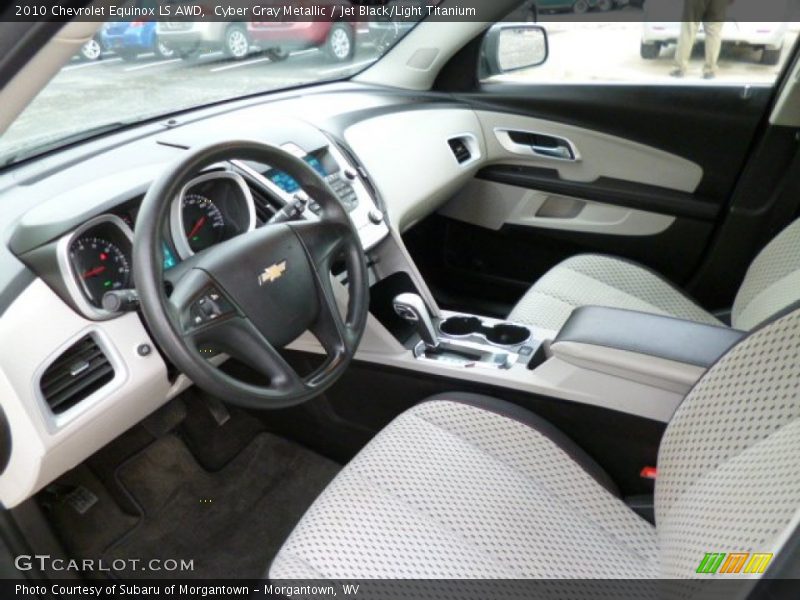 Cyber Gray Metallic / Jet Black/Light Titanium 2010 Chevrolet Equinox LS AWD
