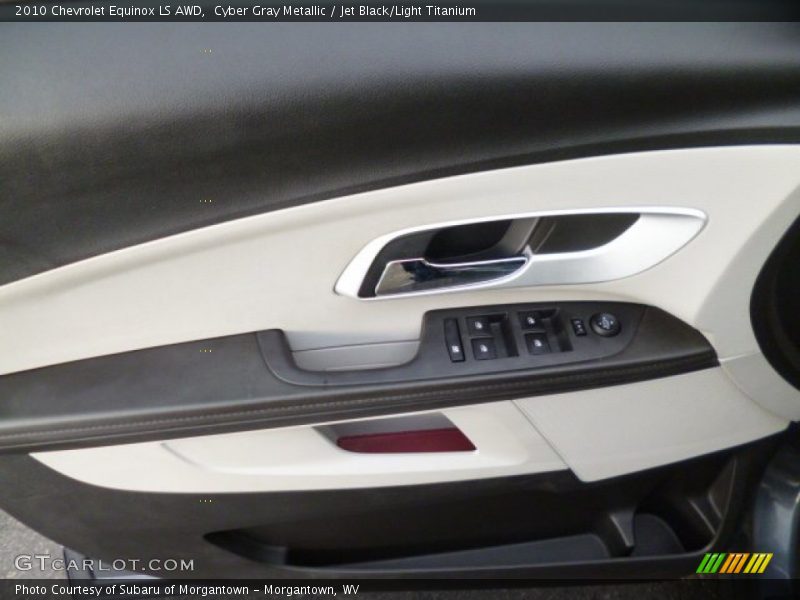 Cyber Gray Metallic / Jet Black/Light Titanium 2010 Chevrolet Equinox LS AWD