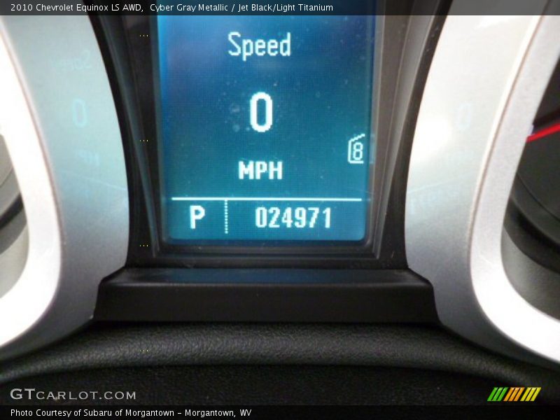 Cyber Gray Metallic / Jet Black/Light Titanium 2010 Chevrolet Equinox LS AWD