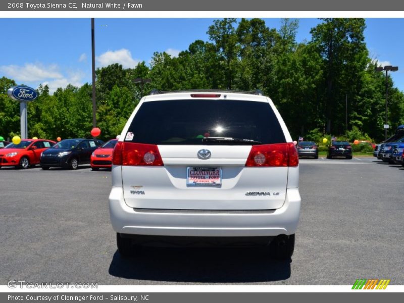 Natural White / Fawn 2008 Toyota Sienna CE