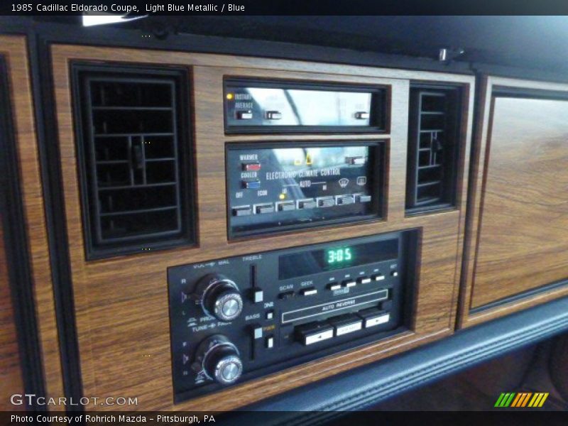 Controls of 1985 Eldorado Coupe