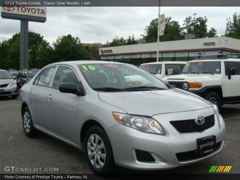 Classic Silver Metallic / Ash 2010 Toyota Corolla