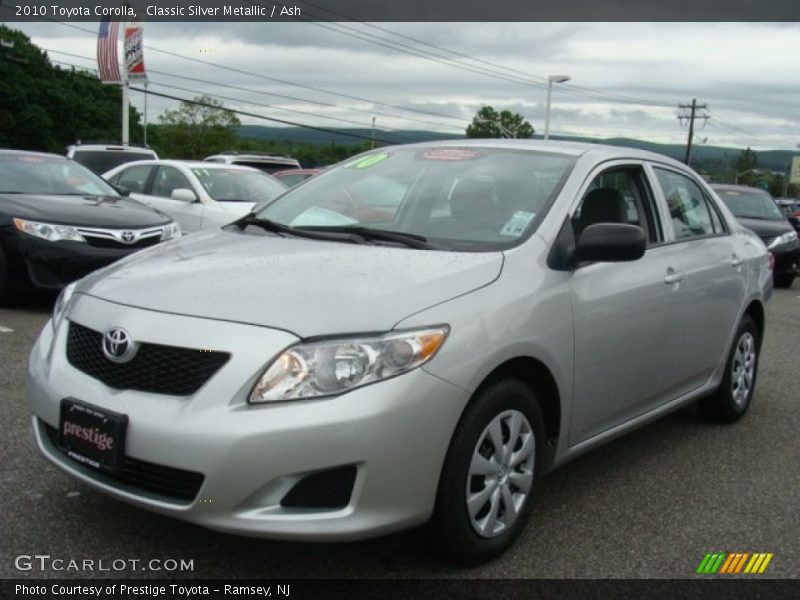 Classic Silver Metallic / Ash 2010 Toyota Corolla
