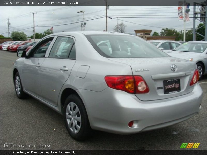 Classic Silver Metallic / Ash 2010 Toyota Corolla