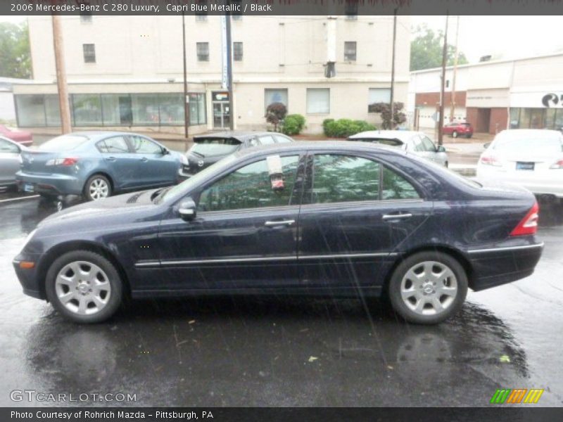 Capri Blue Metallic / Black 2006 Mercedes-Benz C 280 Luxury