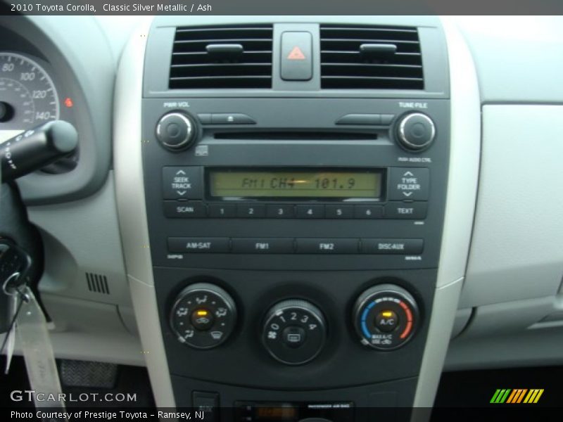 Classic Silver Metallic / Ash 2010 Toyota Corolla