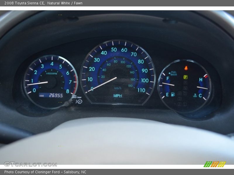 Natural White / Fawn 2008 Toyota Sienna CE