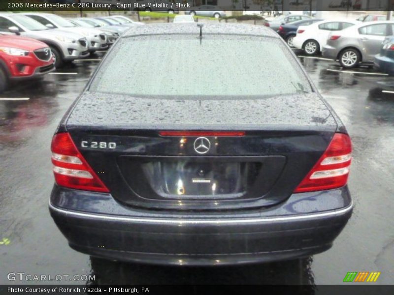 Capri Blue Metallic / Black 2006 Mercedes-Benz C 280 Luxury