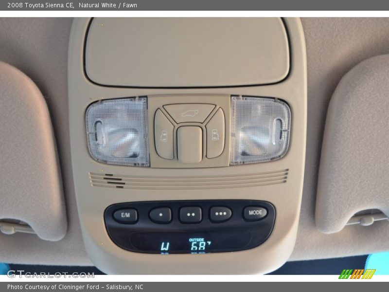 Natural White / Fawn 2008 Toyota Sienna CE