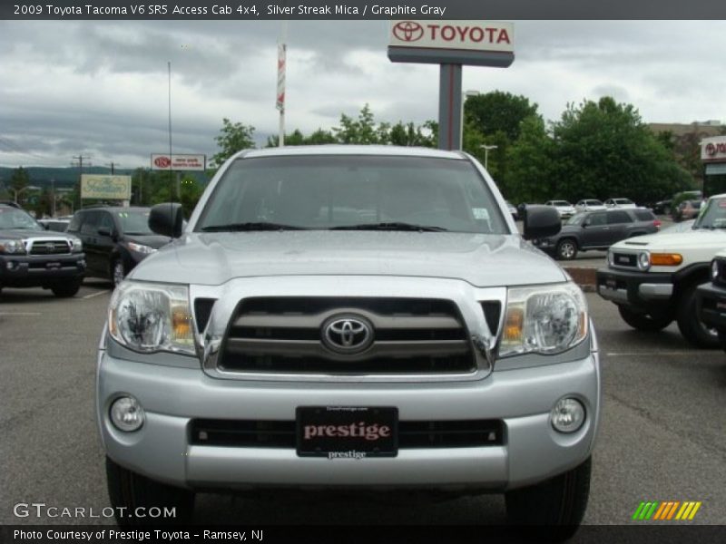 Silver Streak Mica / Graphite Gray 2009 Toyota Tacoma V6 SR5 Access Cab 4x4