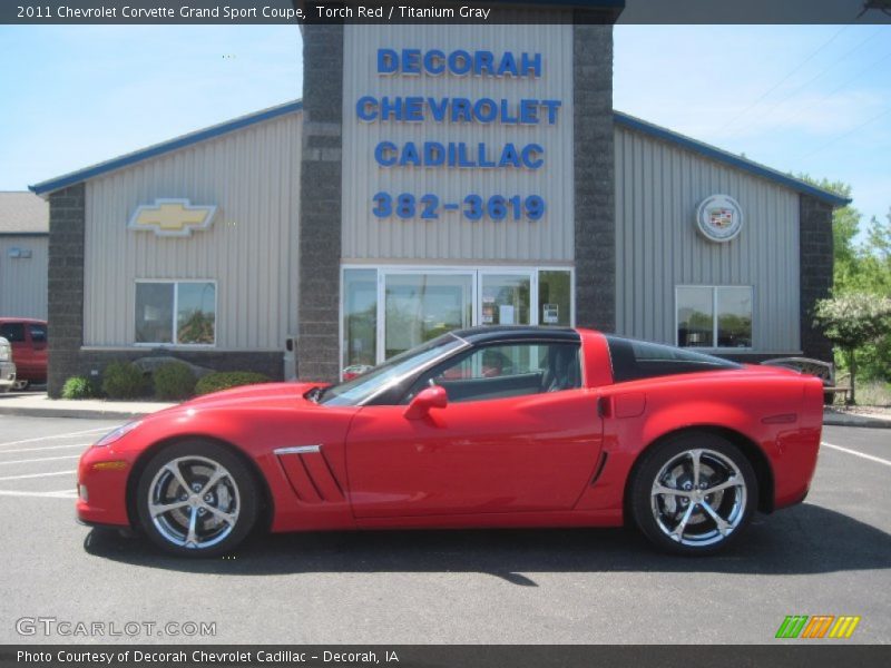 Torch Red / Titanium Gray 2011 Chevrolet Corvette Grand Sport Coupe