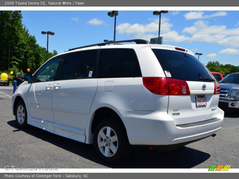 Natural White / Fawn 2008 Toyota Sienna CE