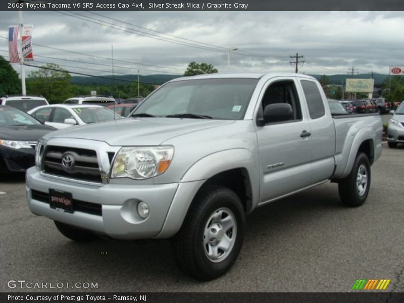 Silver Streak Mica / Graphite Gray 2009 Toyota Tacoma V6 SR5 Access Cab 4x4