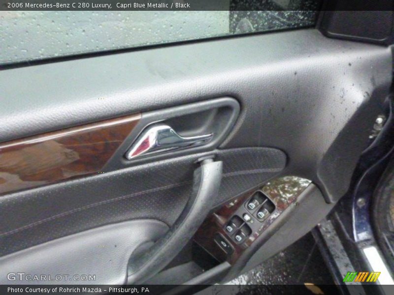 Capri Blue Metallic / Black 2006 Mercedes-Benz C 280 Luxury