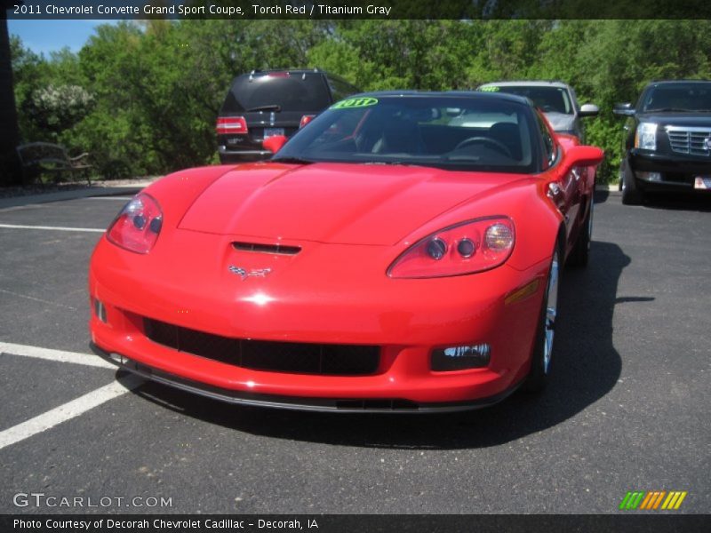 Torch Red / Titanium Gray 2011 Chevrolet Corvette Grand Sport Coupe