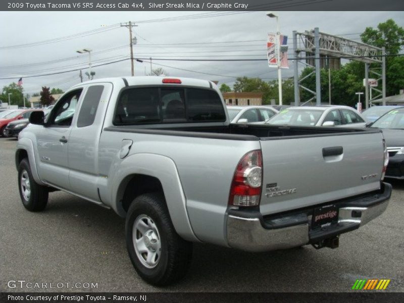 Silver Streak Mica / Graphite Gray 2009 Toyota Tacoma V6 SR5 Access Cab 4x4