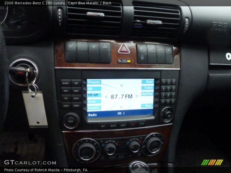 Capri Blue Metallic / Black 2006 Mercedes-Benz C 280 Luxury