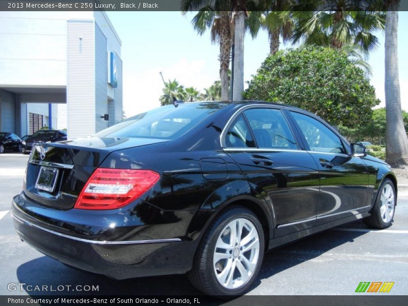 Black / Black 2013 Mercedes-Benz C 250 Luxury