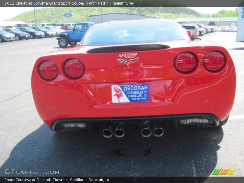 Torch Red / Titanium Gray 2011 Chevrolet Corvette Grand Sport Coupe