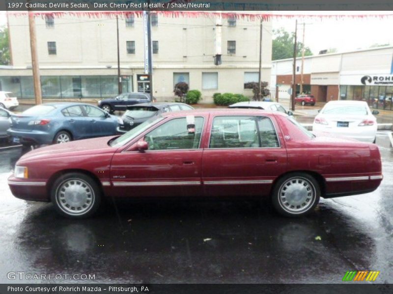 Dark Cherry Red Metallic / Shale/Neutral 1997 Cadillac DeVille Sedan