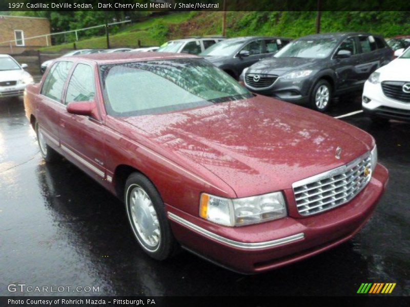 Dark Cherry Red Metallic / Shale/Neutral 1997 Cadillac DeVille Sedan