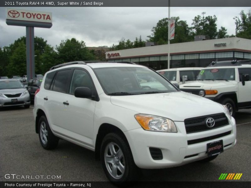 Super White / Sand Beige 2011 Toyota RAV4 I4 4WD