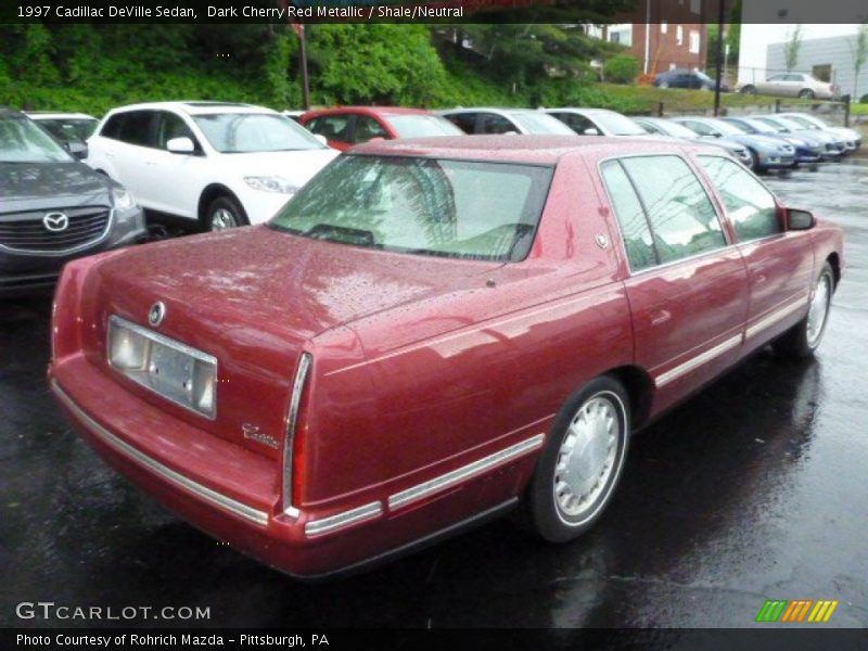 Dark Cherry Red Metallic / Shale/Neutral 1997 Cadillac DeVille Sedan