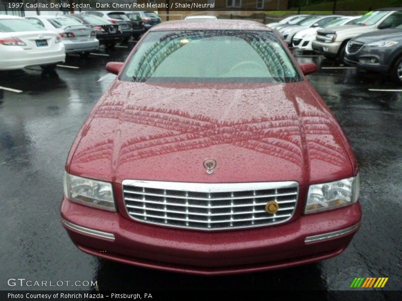 Dark Cherry Red Metallic / Shale/Neutral 1997 Cadillac DeVille Sedan