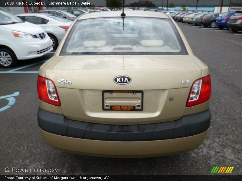 Cashmere Beige / Beige 2009 Kia Rio LX Sedan