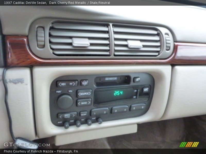 Dark Cherry Red Metallic / Shale/Neutral 1997 Cadillac DeVille Sedan