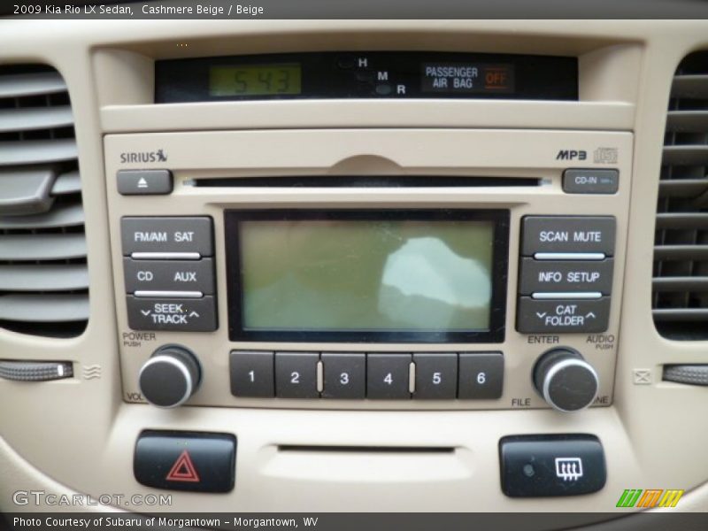 Audio System of 2009 Rio LX Sedan