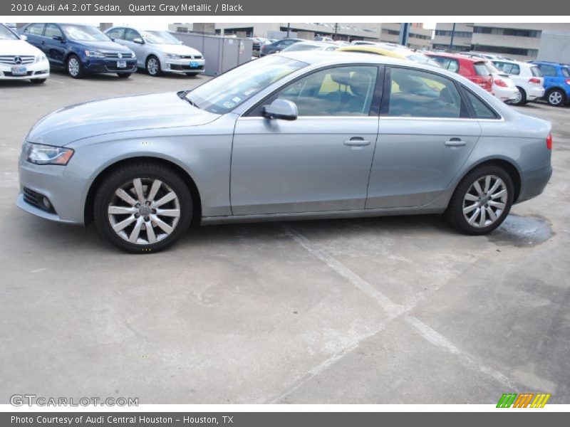 Quartz Gray Metallic / Black 2010 Audi A4 2.0T Sedan