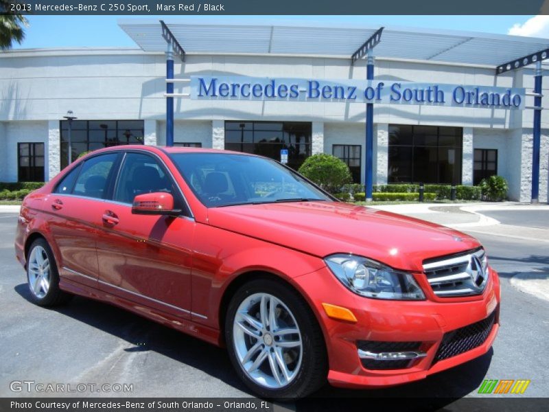 Mars Red / Black 2013 Mercedes-Benz C 250 Sport