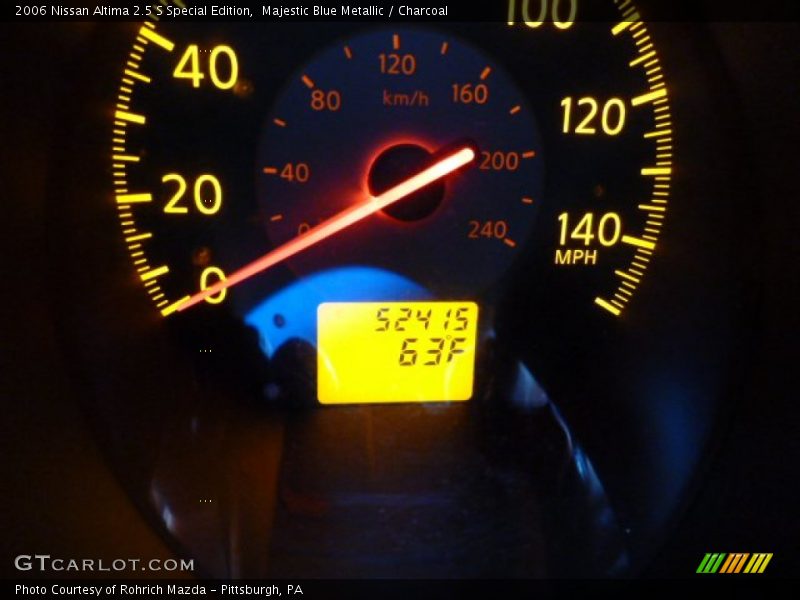 Majestic Blue Metallic / Charcoal 2006 Nissan Altima 2.5 S Special Edition