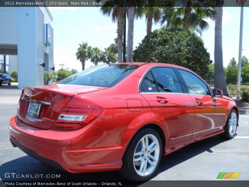 Mars Red / Black 2013 Mercedes-Benz C 250 Sport
