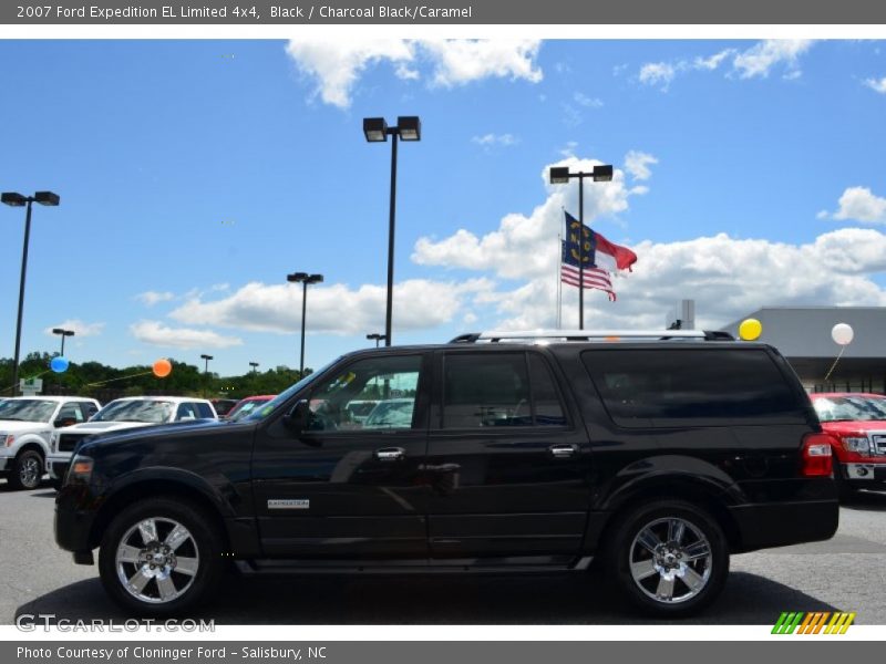 Black / Charcoal Black/Caramel 2007 Ford Expedition EL Limited 4x4