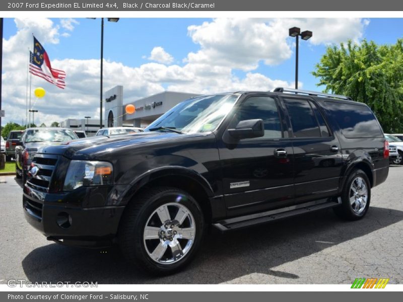 Black / Charcoal Black/Caramel 2007 Ford Expedition EL Limited 4x4