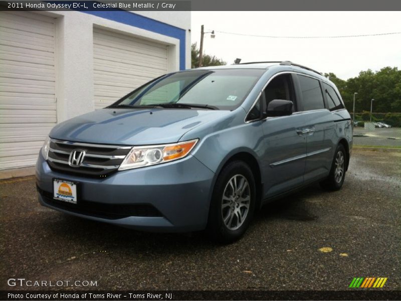 Celestial Blue Metallic / Gray 2011 Honda Odyssey EX-L