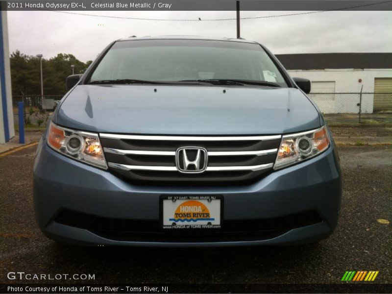 Celestial Blue Metallic / Gray 2011 Honda Odyssey EX-L
