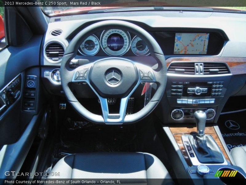 Mars Red / Black 2013 Mercedes-Benz C 250 Sport