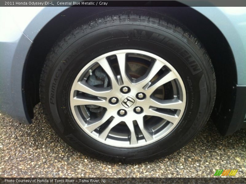 Celestial Blue Metallic / Gray 2011 Honda Odyssey EX-L
