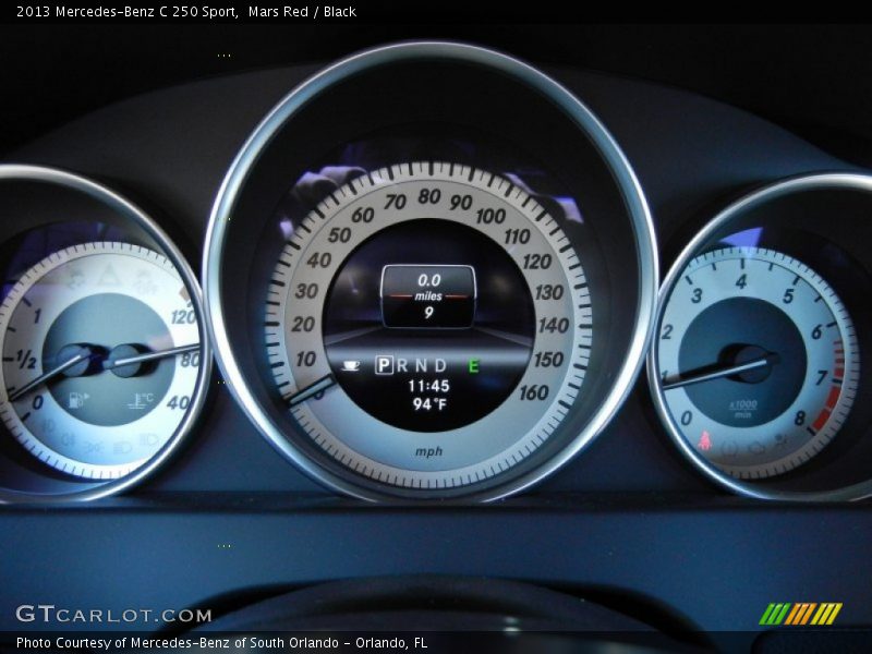 Mars Red / Black 2013 Mercedes-Benz C 250 Sport