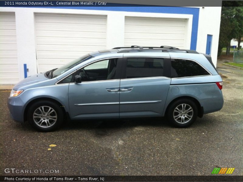 Celestial Blue Metallic / Gray 2011 Honda Odyssey EX-L