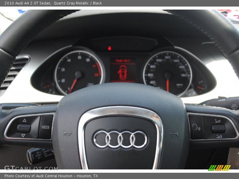 Quartz Gray Metallic / Black 2010 Audi A4 2.0T Sedan