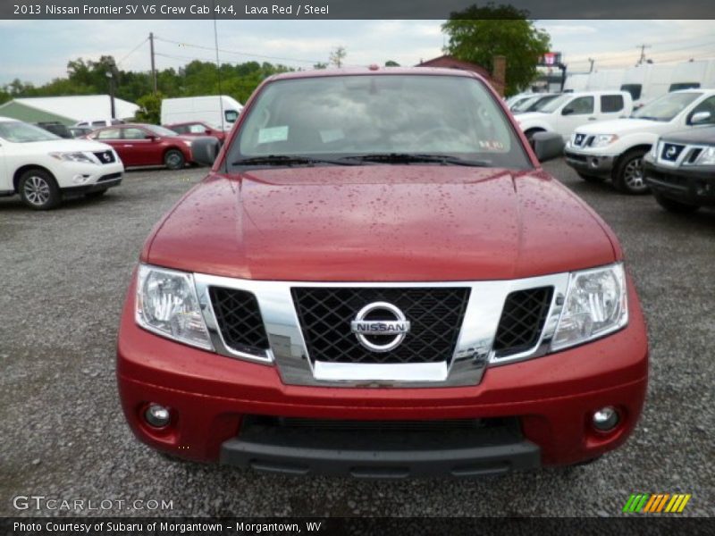 Lava Red / Steel 2013 Nissan Frontier SV V6 Crew Cab 4x4