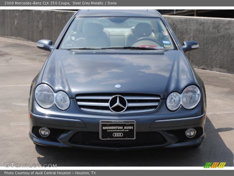 Steel Grey Metallic / Stone 2009 Mercedes-Benz CLK 350 Coupe