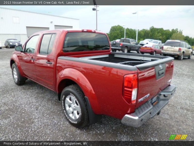 Lava Red / Steel 2013 Nissan Frontier SV V6 Crew Cab 4x4