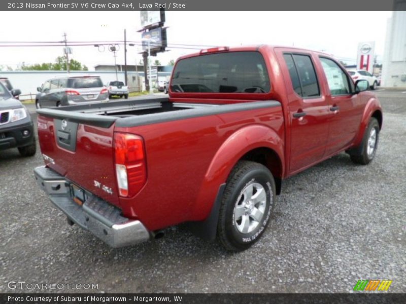 Lava Red / Steel 2013 Nissan Frontier SV V6 Crew Cab 4x4