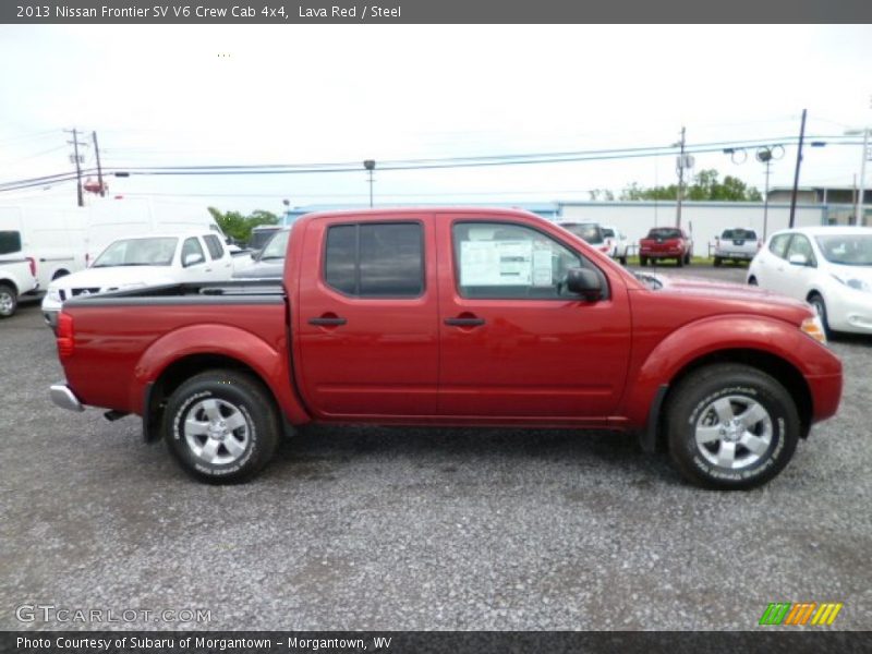 Lava Red / Steel 2013 Nissan Frontier SV V6 Crew Cab 4x4